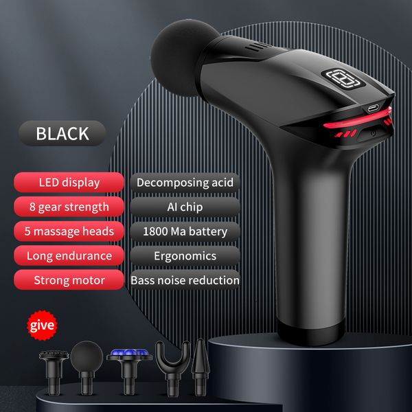

full body massager pistol pijat portabel pemijat perkusi otot dalam profesional untuk leher tubuh relaksasi punggung kebugaran pelangsing 23