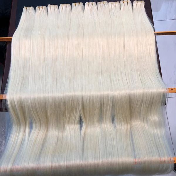 

hair wefts straight 30 40inch remy brazilian weave human bundles 50inch 613 blond natural color 100 virgin extension 230511, Black