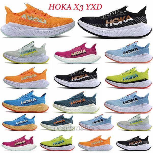 

2023 athletic shoes hoka one one clifton x3 running bondi 8 carbon x3 sneakers shock absorbing road fashion mens womens designer sports