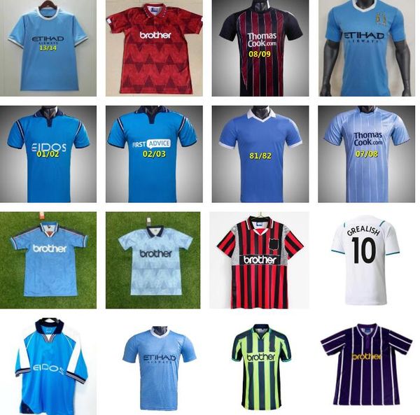 

retro man city soccer jerseys 72 98 99 00 11 12 1998 1999 2000 2011 2012 haaland eidos gallagher weah tevez kun aguero dzeko kompany vintage, Black;yellow