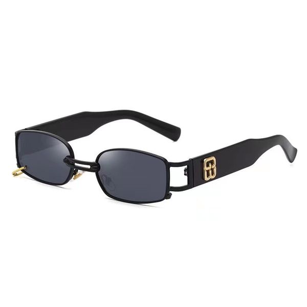 

black narrow frame sunglasses gentle monster sunglasses women's men's sense european and american fashion glasses, White;black