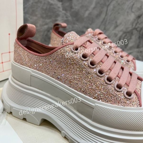 

new brand womens designer casual shoes classic do-old dirty shoes mid double height bottom trainers leather glitter golden quality, Black