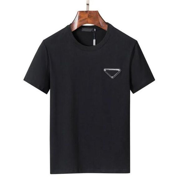 

men's t-shirts designer bag leisure fashion print short sleeve solid color breathable slim fit round neck women's t-shirt black an, White;black