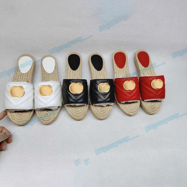 

luxury sandal famous designer woman flat leather double g cord platform slipper rubber sole man shoe marmot comfort flat outside lady slides, Black