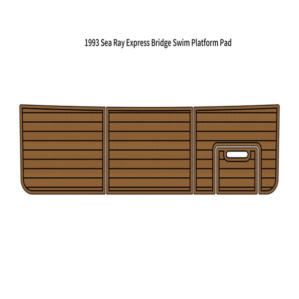 

1993 sea ray express bridge swim platform pad boat eva foam teak deck floor mat