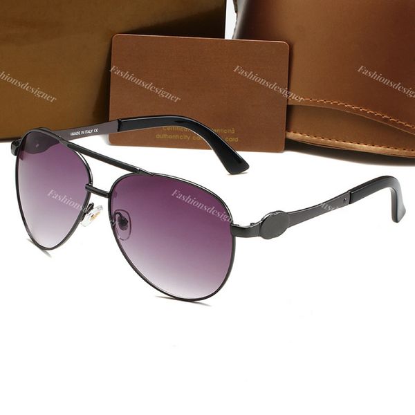 

glasses lunettes men sunglasses luxury sunglasses soft nose pad gray lens silver frame retro classic outdoor chic sunglasses with case sungl, White;black
