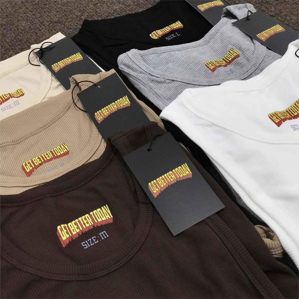 

men' tank get better today pack 3pcsset mens sleeveless muscle oneck gymclothing the gbt brand long vest undershirts us size 230510, White;black