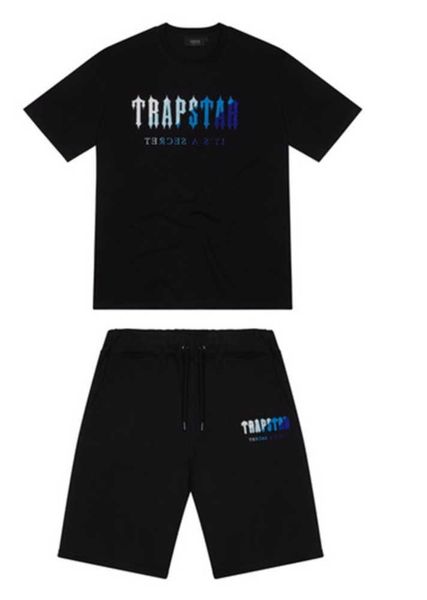 

trapstar new men's t shirt short sleeve outfit chenille tracksuit black cotton london streetwears-2xl20, Gray