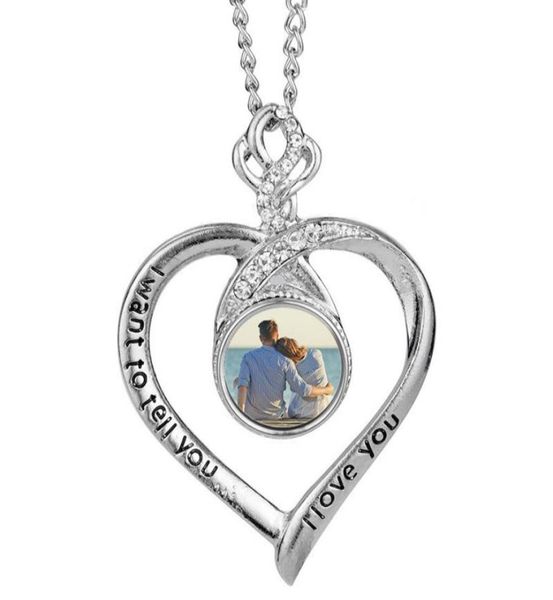 

thermal transter sublimation blanks necklaces diy heart wing cross pendants designer jewelry diy silver plated christmas valentine8465910