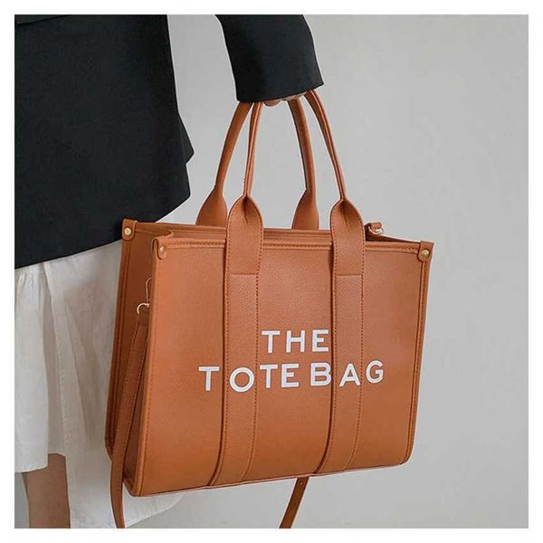 

13% off 2023 fashion handbag new popular litchi pattern tote letter printing large capacity shoulder big bag