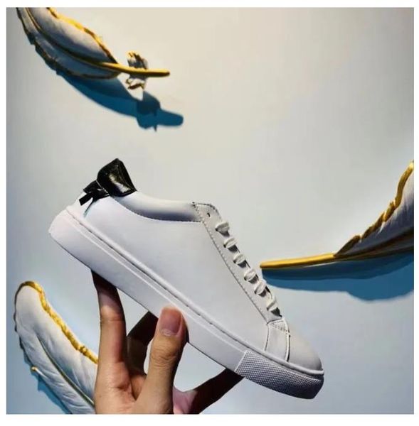 

luxury white black leather woman's city sports sneakers shoes men's slip-on elastic webbing strap lace up trainers couple casual w