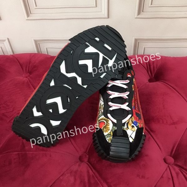

new fashion brand casual shoes mens designer leather lace-up sneakers fashion lady flat running letters shoes platform sneaker2023, Black