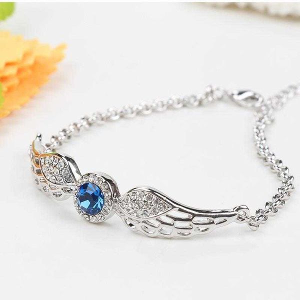 

crystal bracelet accessories wholesale jewellery fashion angel wings, Golden;silver