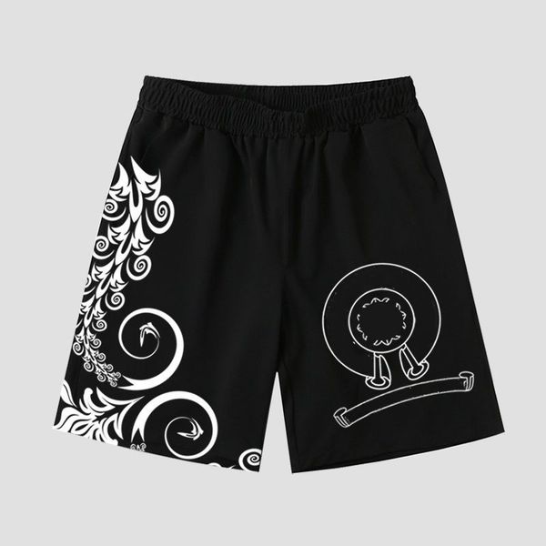 

men's designers and chrome summer heart waterproof five-point pants printing running sports short chromees heartschina, White;black