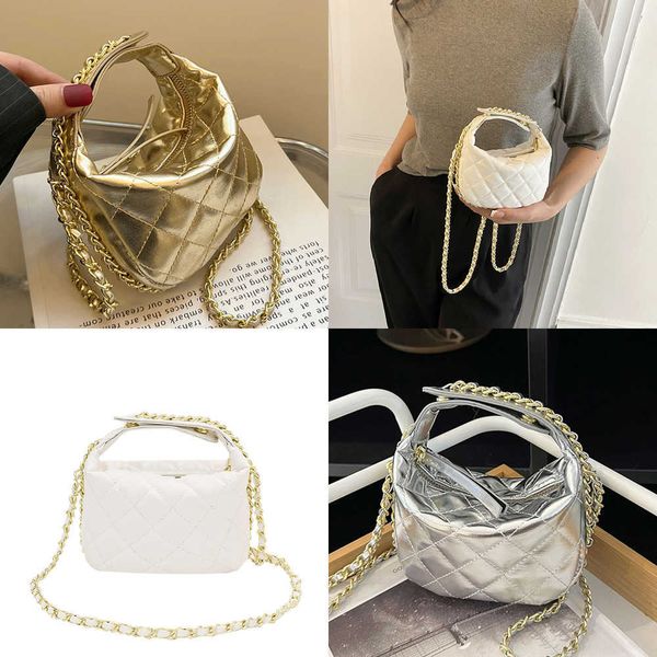 

nxy new chain mini crossbody bags for women fashion ladies shopping lattice shoulder bag casual travel small handbags female 230424
