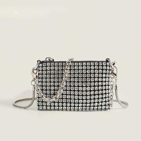 

shoulder bags small designer handbags for women 2023 rhinestones purses lipstick coin card party chain mini evening 230426