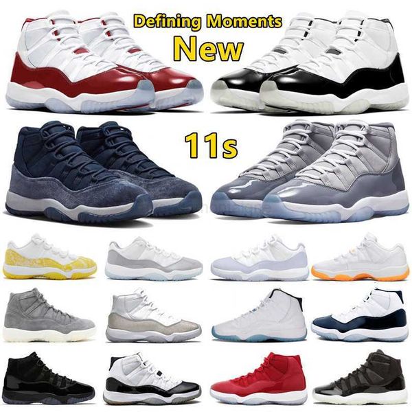 

2023 new dmp 11 11s mens basketball shoes dmp gamma blue cool grey cherry midnight navy yellow snakeskin gement grey pure violet men women t