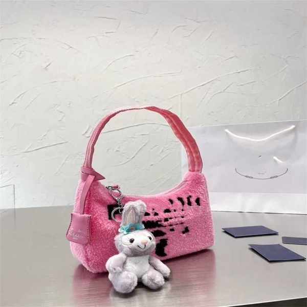 

17% off 2023 fashion handbag p married autumn/winter plush handbag underarm rabbit versatile large capacity diagonal straddle shoulder bag