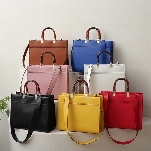 

17% off 2023 handbag tote women's large capacity carrying new fashion shoulder popular solid letter crossbody bag