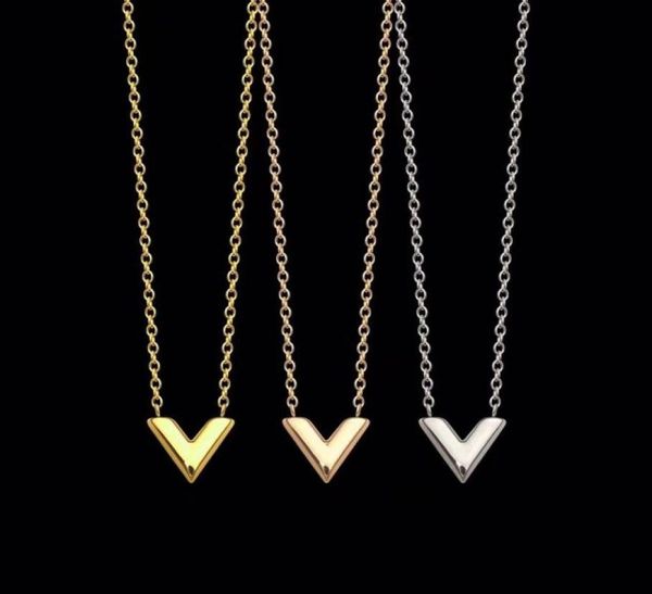 

letter gold pendant women necklace chain stainless steel jewellery valentine039s day chirstmas solitaire wedding engagement bri1781512, Silver