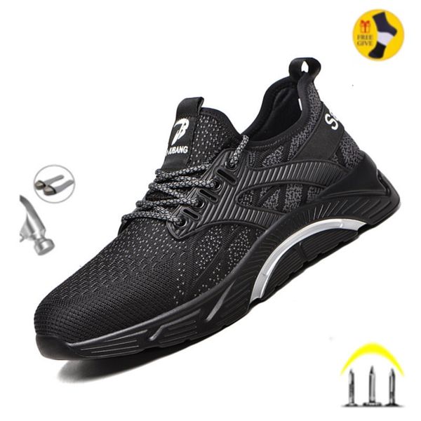 

safety shoes safety work shoes construction men outdoor steel toe cap shoes men puncture proof lightweight safety boots 230509, Black;brown