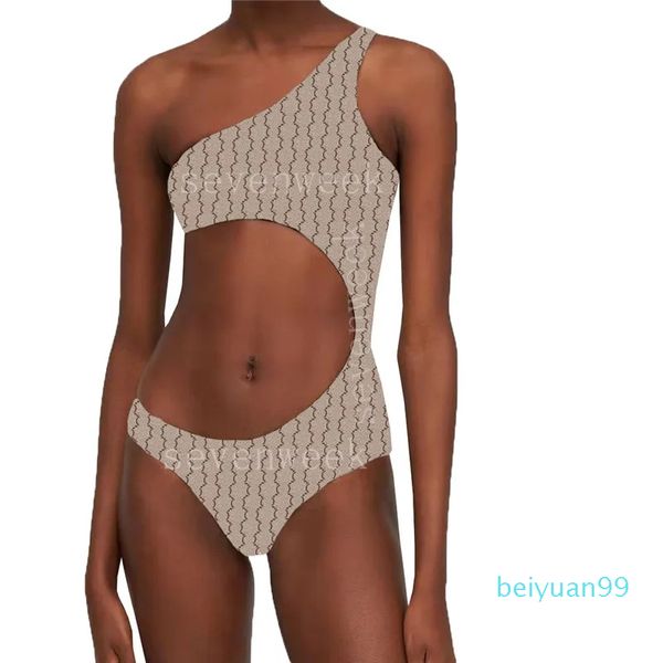 

designer -full letter print swimwear bikinis for women designer shoulder one piece swimsuits beach bikini vacation bathing suits, White;black