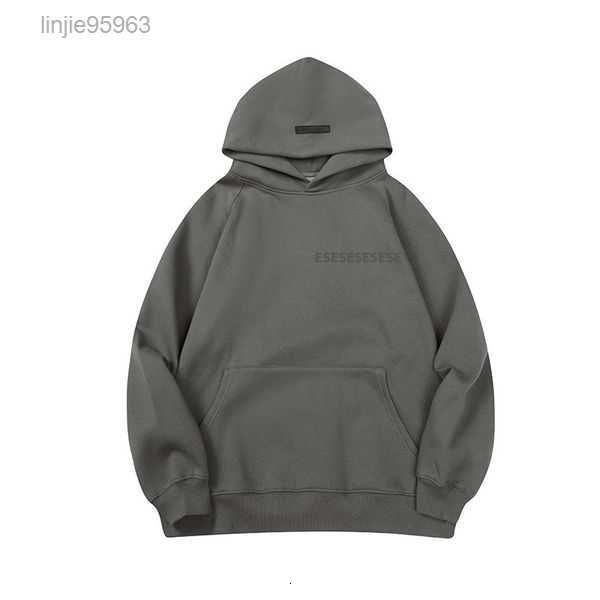 

2023 ess designer sweater warm hooded hoodies mens womens fashion streetwear pullover sweatshirts lovers clothing size s-xl 21c8l, Black