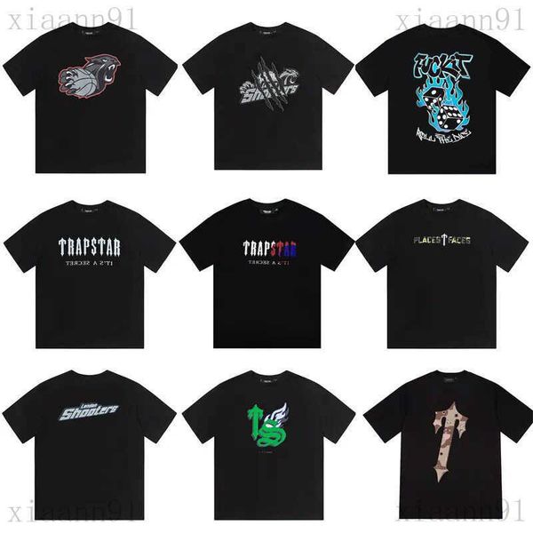 

designer fashion luxury trapstar flame classic t shirt dice gradient camo letter short sleeve hip hop styles american street loose print men, White;black