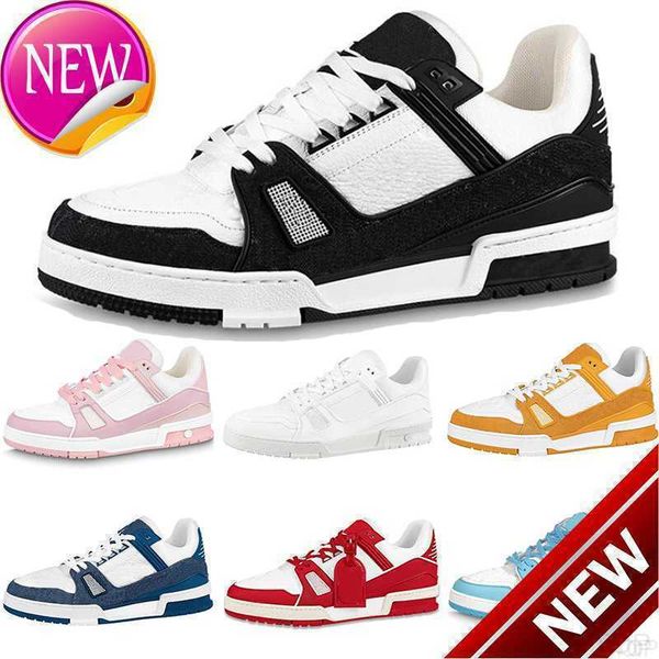 

designer trainer sneakers men casual shoe virgil black white panda fashion low platform leather rubber sloe outd