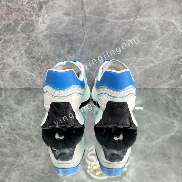 

2023rs sneakers camouflage casual shoes stylist womens shoes designer checkered studded flats mesh fashion trainers, Black