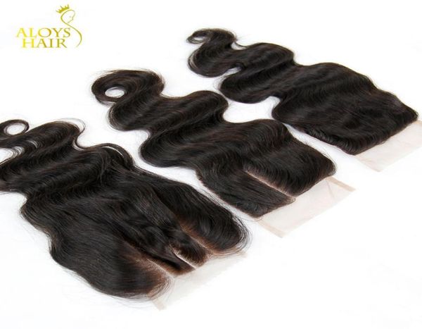

grade 7a cambodian body wave lace closure middle3 part human hair closures cambodian virgin hair closures size 4x4quot9099307, Black;brown