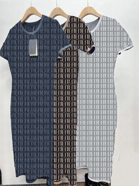 

women's knitted dress retro versatile comfortable dress 509, Black;gray