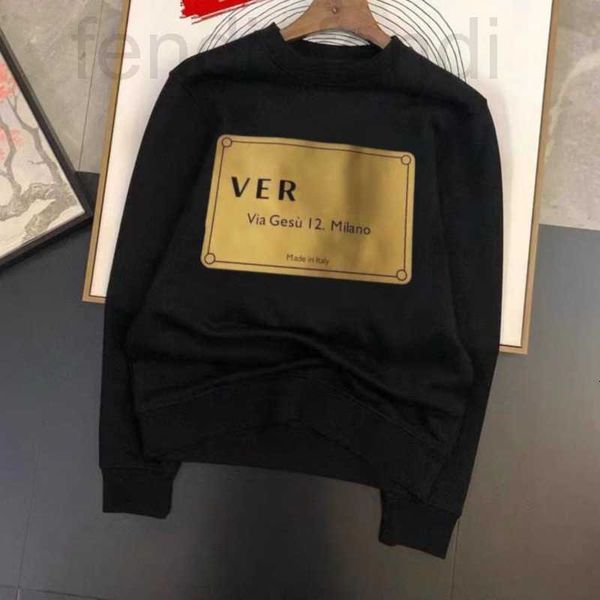 

men's hoodies & sweatshirts luxuriousmens hoodie sweatshirt medusa designer sweater round neck long sleeve tshirt men women casual pull, Black
