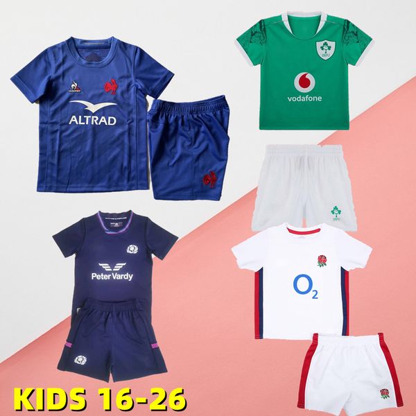 

2023 ireland kids rugby jersey 23 24 scotland english france south englands uk african fiji samoa australia alternate africa rugby shirt, Black;gray