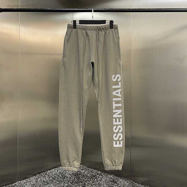 

mens pants designer sweatpants fashion essentail print sport pant high street essen joggers womens essent sweatpant trouser sweatpants qk4a, Black