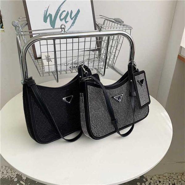 

32% off 2023 handbag new fashion women's design shoulder oblique straddle handbag temperament rhinestone underarm bag
