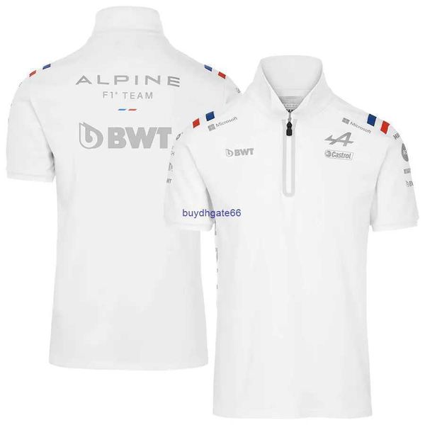 

su3b 2023 fashion f1 men's polo formula one team the official alpine driver summer leisure - white yh1i, White;black