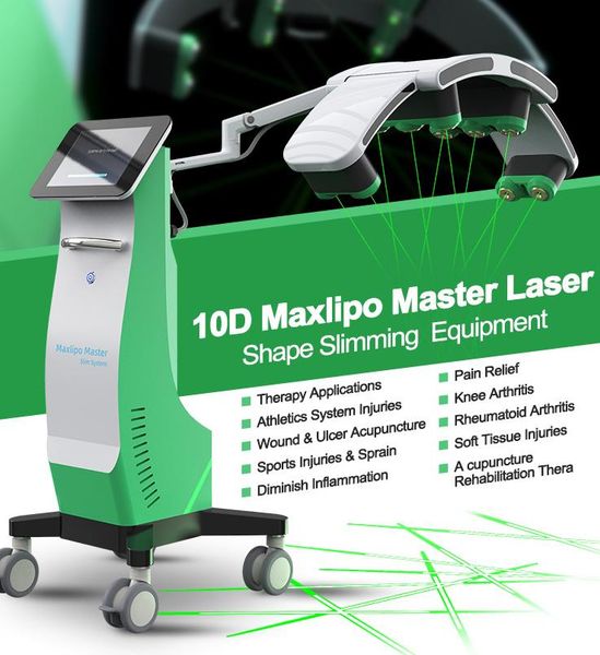 

10d maxlipo master body sculpting laser slimming machine 532nm cold laser weight loss fat burning beauty equipment ce approved
