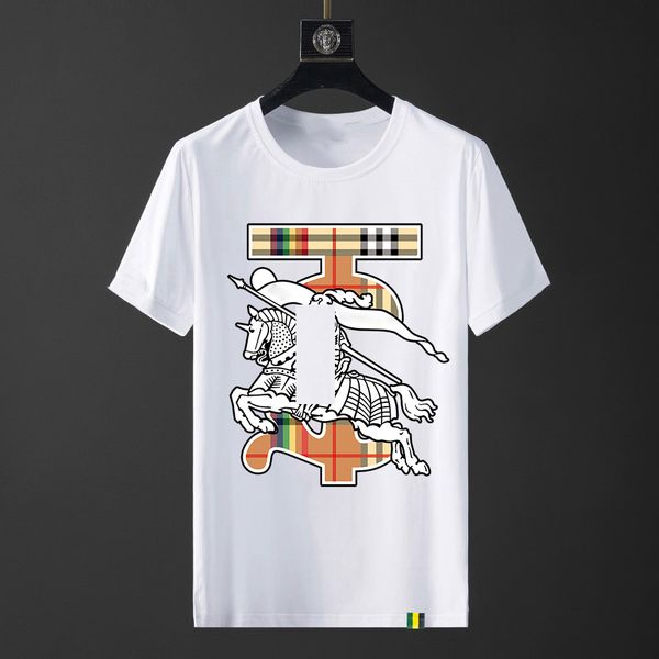 

men's t-shirt short sleeve trend designer sports casual women's t-shirt summer pure cotton casual letter short sleeve clothing #07, White;black