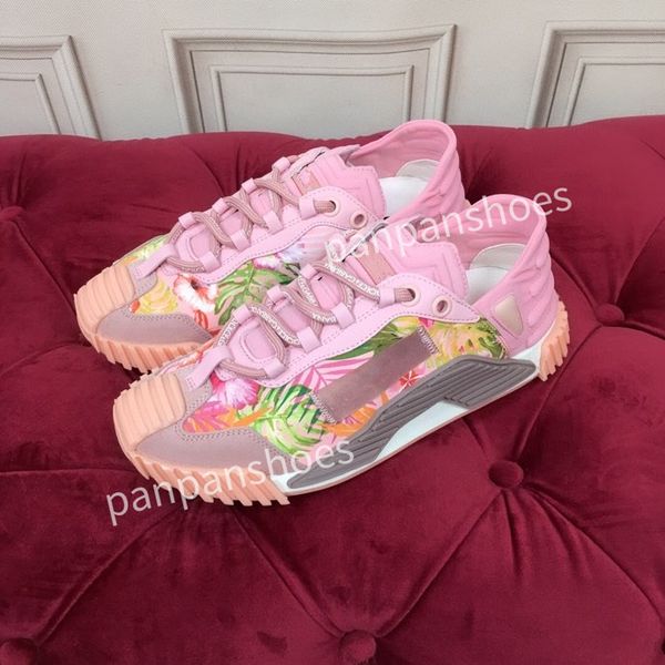 

fashion brand casual shoes womens men designer leather lace-up sneakers fashion lady flat running letters shoes platform sneaker2023, Black