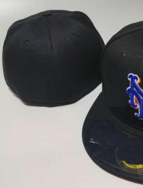 

men's new york baseball full closed caps summer snapback letter bone men women black color all 32 teams casual sport flat fitted hats y, Blue;gray