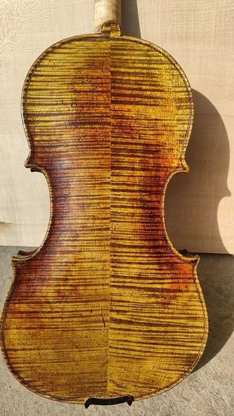 

professional 4/4 violin european flamed maple back spruce stradi model