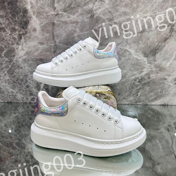 

new luxury designer women's sports shoes genuine leather casual shoes men's sports shoes black white lacing four seasons shoes