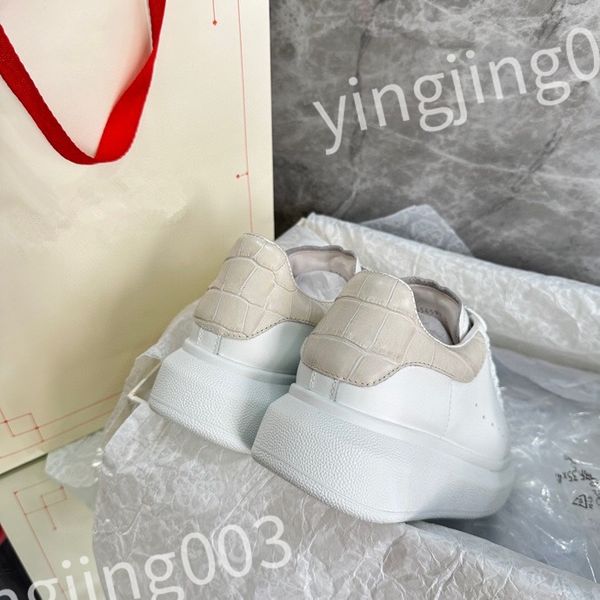 

new luxury designer womens sports shoes genuine leather casual shoes men's sports shoes black white lacing four seasons shoes