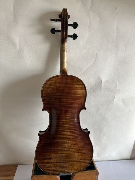 

master 4/4 violin stradi model 1pc flamed maple back spruce hand made k3112