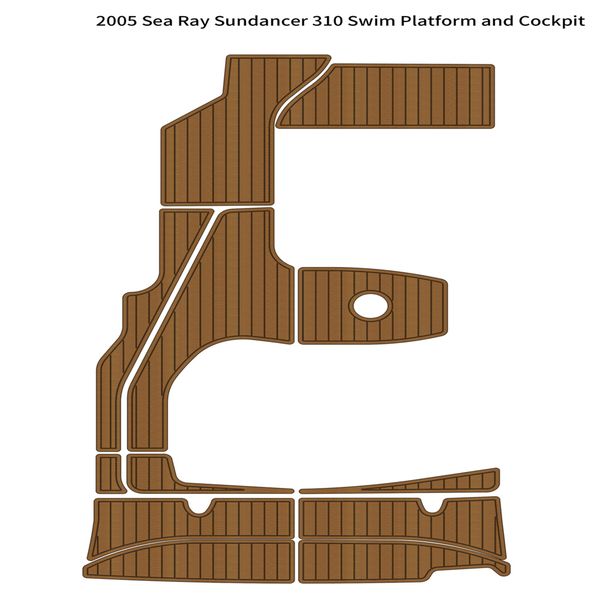 

2005 sea ray sundancer 310 swim platform cockpit pad boat eva foam teak floor