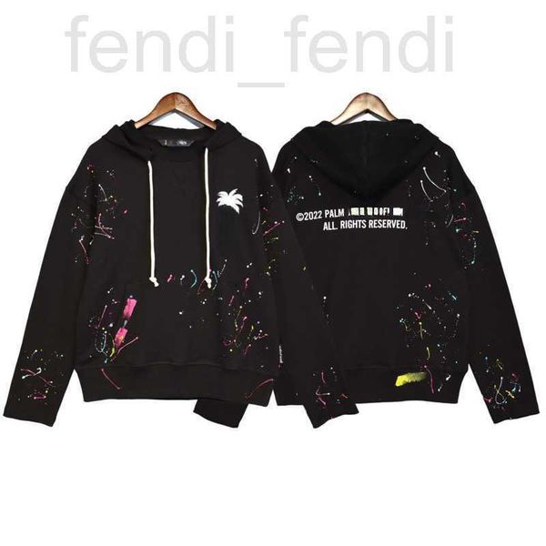 

men's hoodies & sweatshirts luxuriouslm tree print hooded sweater men women sweatshirt designer hoodie graffiti hoody hip hop pullover, Black