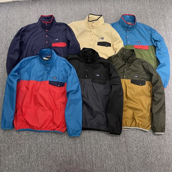 

2023 new arrived summer patagoniamen women quick-drying hoodies windrunner jacket thin coat men sports windbreaker explosion couple sun prot, Black
