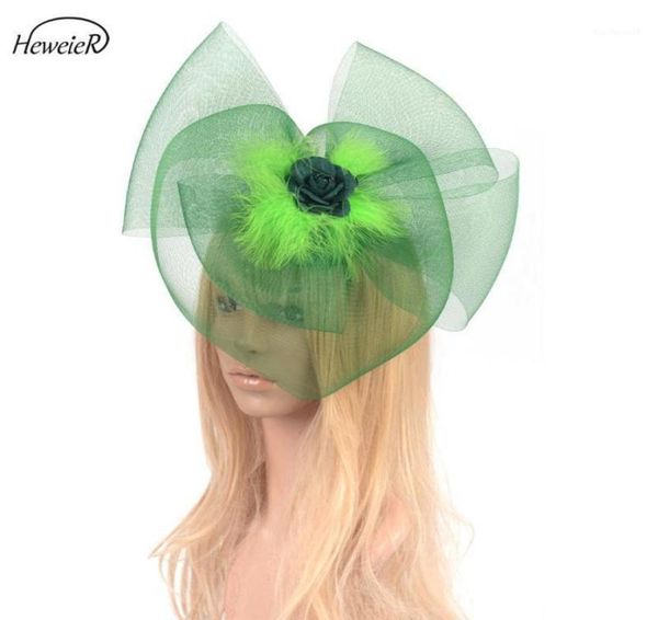 

fashion women fascinator hats mesh feather rose veil cocktail hair clip ladies large headwear accessories party wedding hairpins4987430