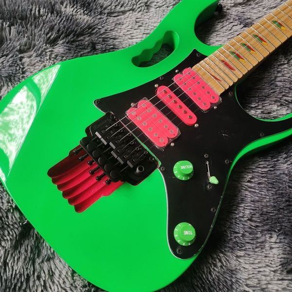 

factory customization electric guitar, green style 6 string high-quality